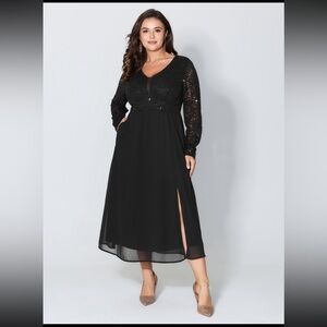 BloomChic Black Long Sleeve Dress